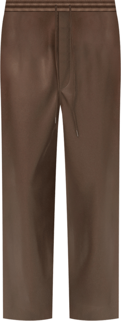 Women's Leather-Effect Elastic Waist Pants