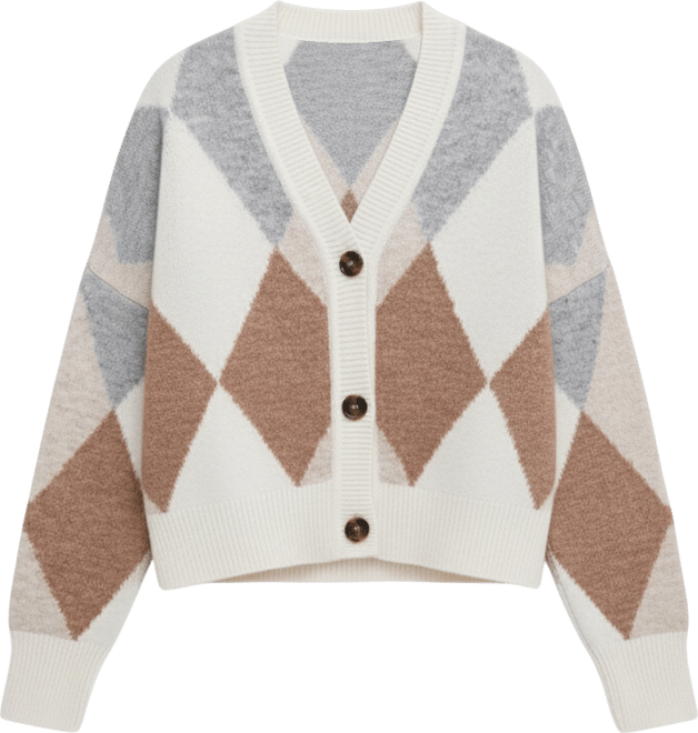 Women's Jacquard Patterned Cardigan