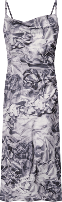 Women's Sleeveless Cowl Neck Midi Slip Dress