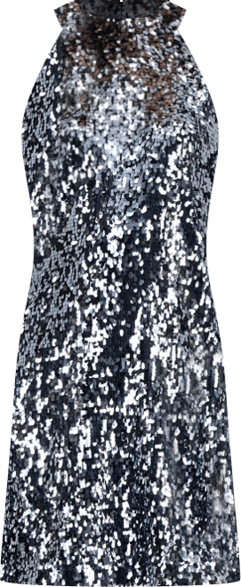 Women's Sequin T-Body Mini Shift Dress