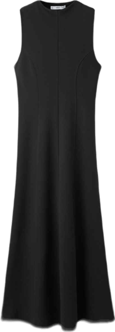 Women's Stitching Detail Midi-Dress