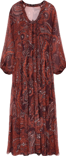 Women's Paisley-Print Oversized Dress