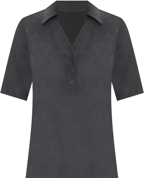 Women's Shirt Collar Fine-Knit Sweater