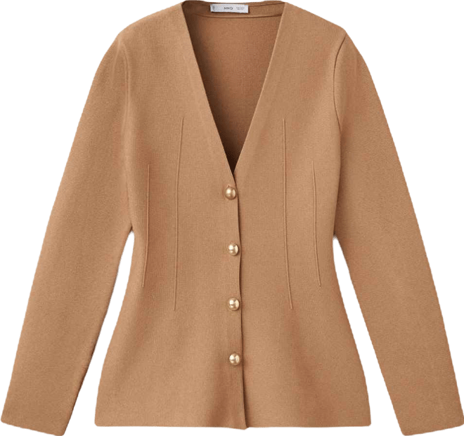 Women's Fitted Knitted Buttons Jacket