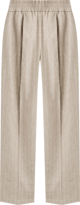 Women's Pinstripe Wool Suit Pants