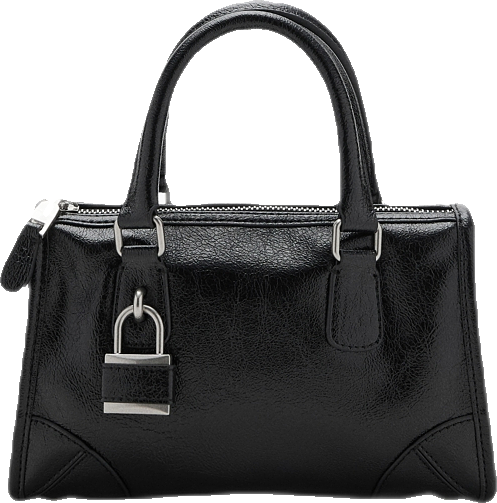 Women's Mini Shiny Handles Handbag