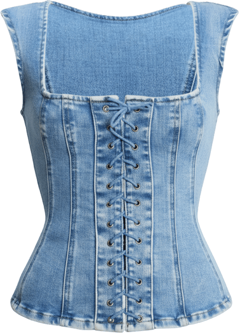 Dolly Lace-Up Peplum Top