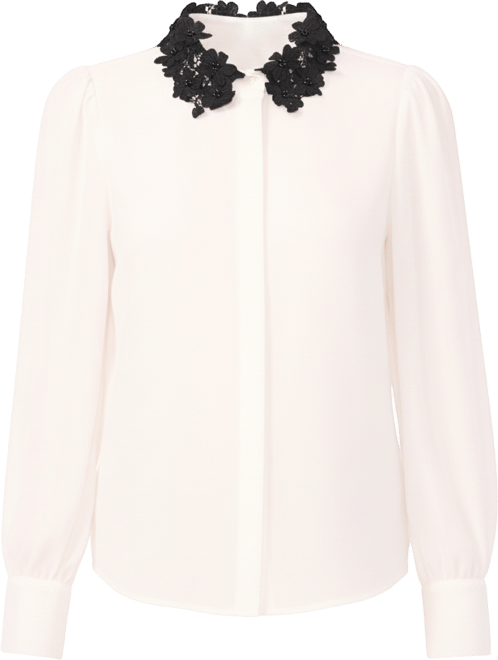 Women's Long Sleeves Applique Button Up Shirts