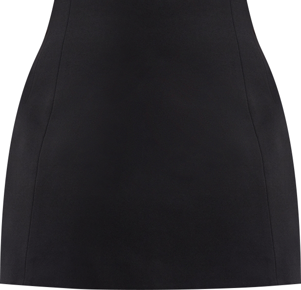 Women's Back Zipper Mini Skirt, Regular and Plus