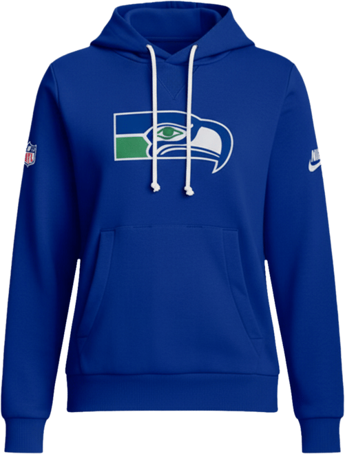 Women's Royal Seattle Seahawks Throwback Sideline Standard Issue Dri-fit Hoodie