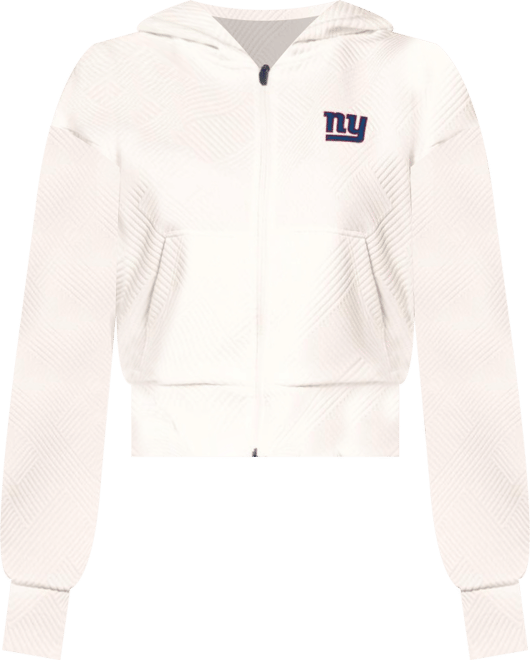 Women's Cream New York Giants Eleanor Full-Zip Hoodie