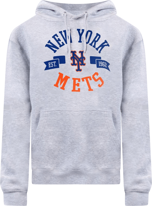 Women's Heather Gray New York Mets City Graphic Pullover Hoodie