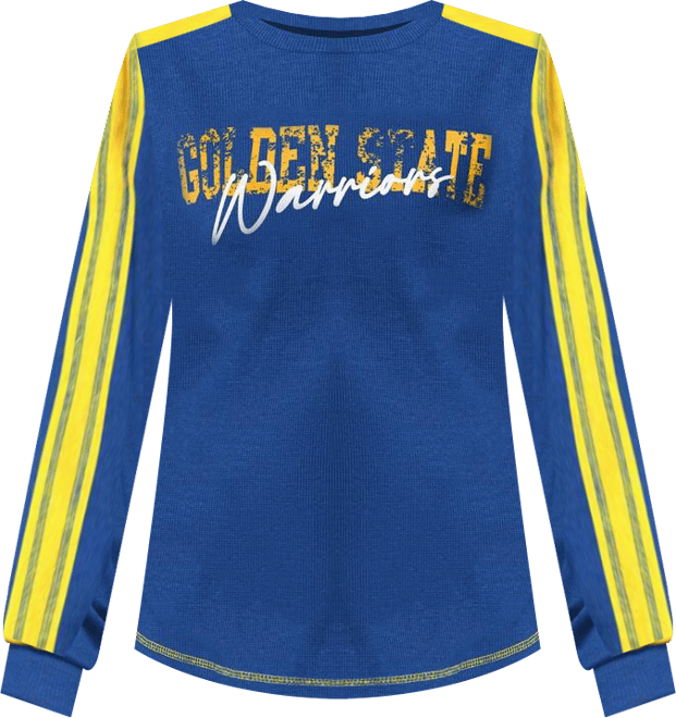 Women's Royal Golden State Warriors Advantage Tri-Blend Long Sleeve T-Shirt