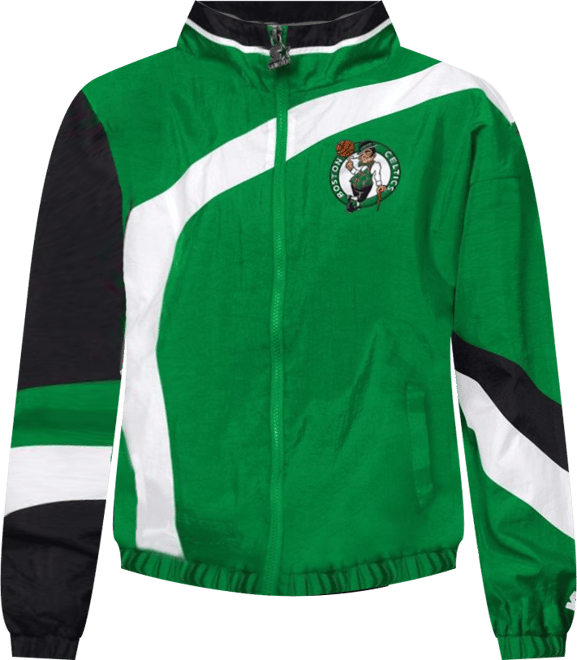 Women's Kelly Green/Black Boston Celtics 1st Quarter Full-Zip Jacket
