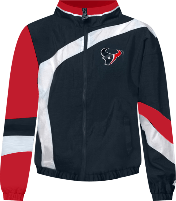 Women's Navy/Red Houston Texans 1st Quarter Full-Zip Windbreaker Jacket