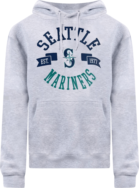 Women's Heather Gray Seattle Mariners City Graphic Pullover Hoodie