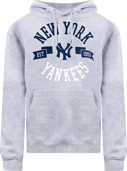 Women's Heather Gray New York Yankees City Graphic Pullover Hoodie