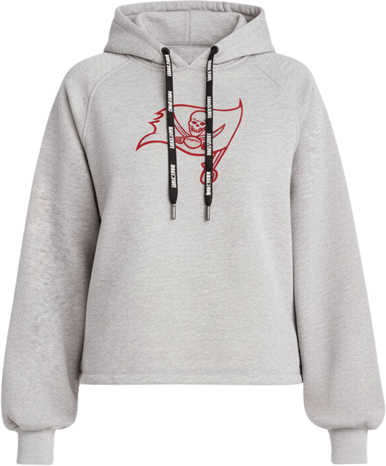 Sport Women's Heather Gray Tampa Bay Buccaneers Debbie Dolman Raglan Pullover Hoodie