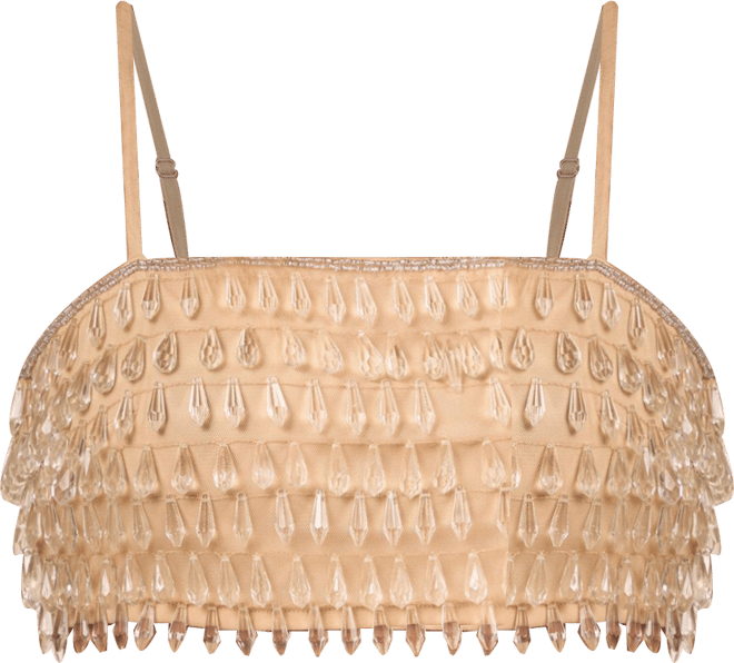 Women's Droplet Embellished Crop Top