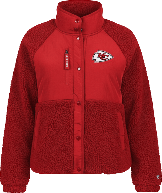 Women's Red Kansas City Chiefs On the Ball Sherpa Jacket
