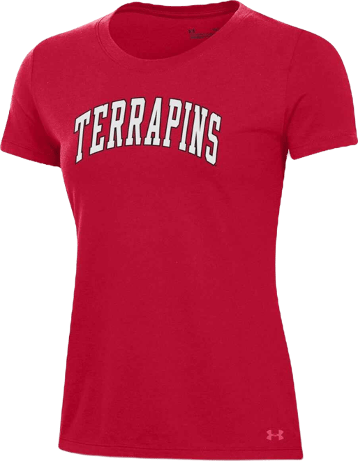Women's Red Maryland Terrapins Essentials 2-Hit Performance T-Shirt