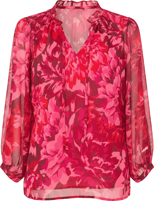 Women's V-Neck Tie Details Top