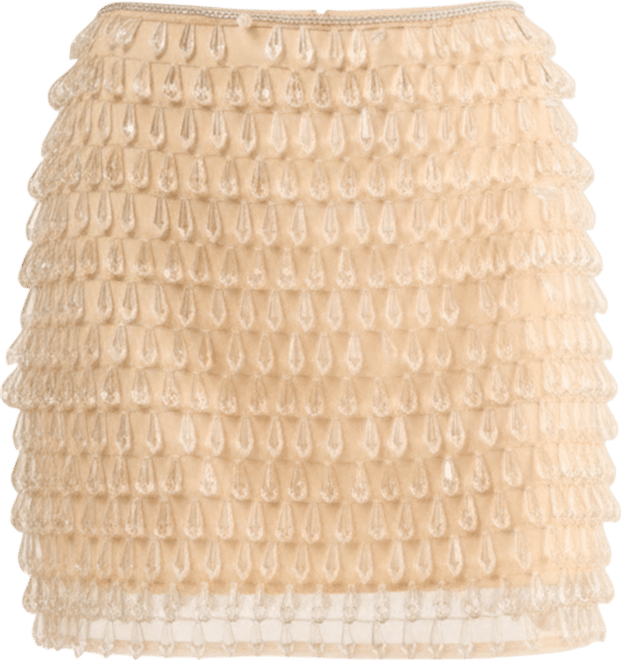 Women's Droplet Embellished Mini Skirt