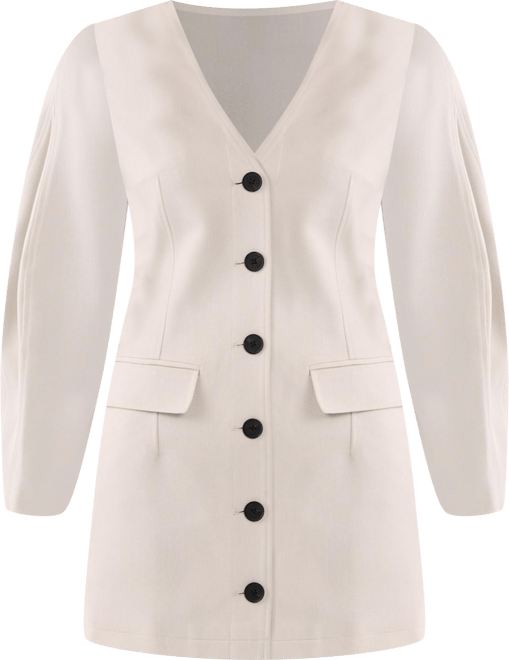 Women's Button Through Mini Blazer Dress