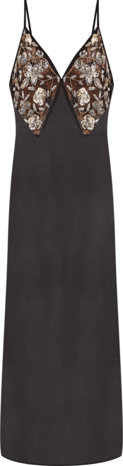 Sheer Strappy Maxi Dress