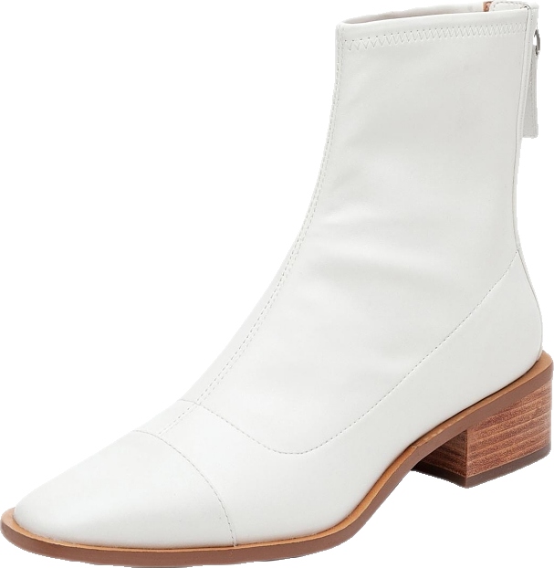 Venata | Mod Pointy Toe Stacked Heel Booties