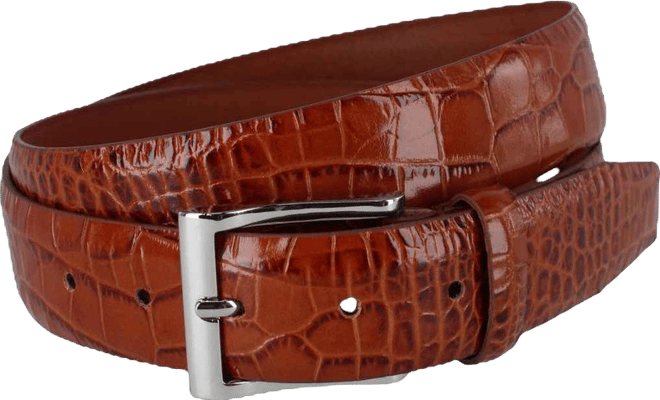 Men's Elias Embossed Gator 35mm Leather Belt