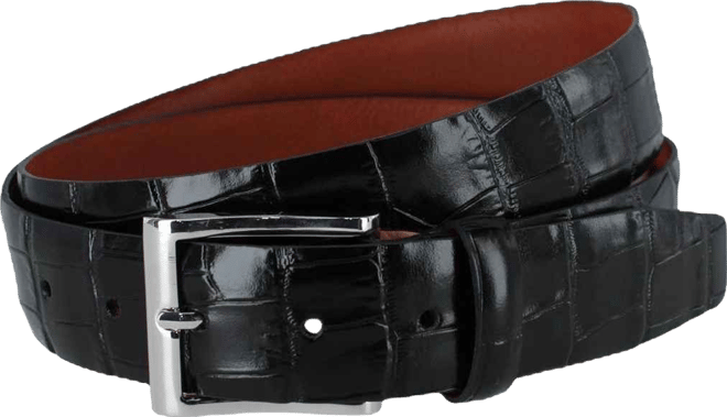 Men's Elias Embossed Gator 35mm Leather Belt