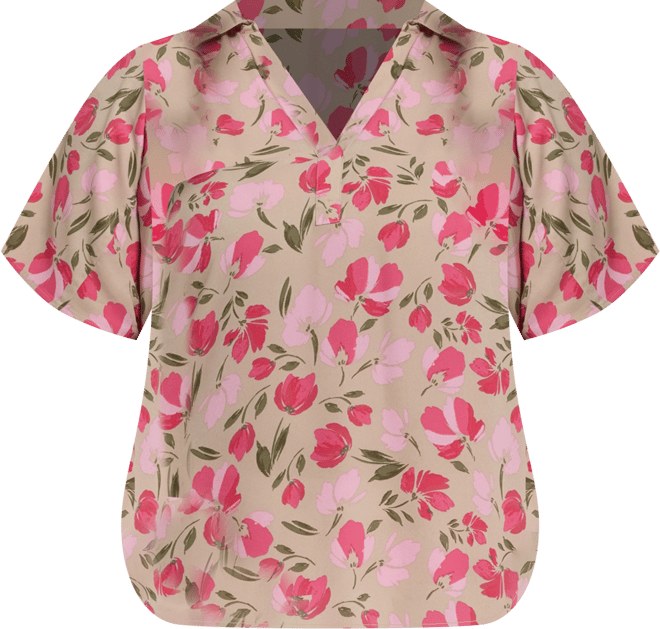 Plus Size Becky Short Sleeved Blouse