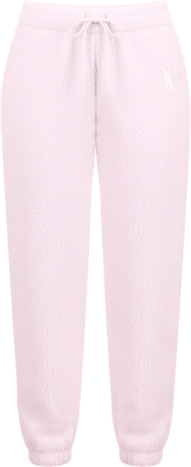 Juniors' Sherpa Fleece Bow Jogger Pants