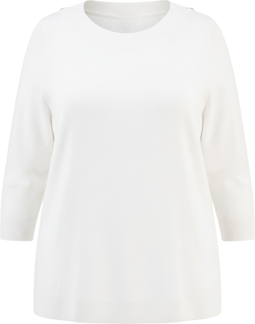 Plus Size Embellished Boatneck Sweater, Macy's Exclusive