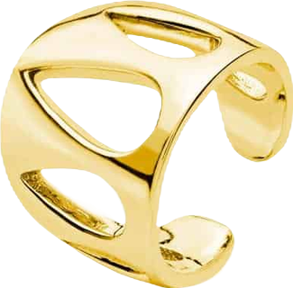 Petal Ear Cuff in Gold Vermeil