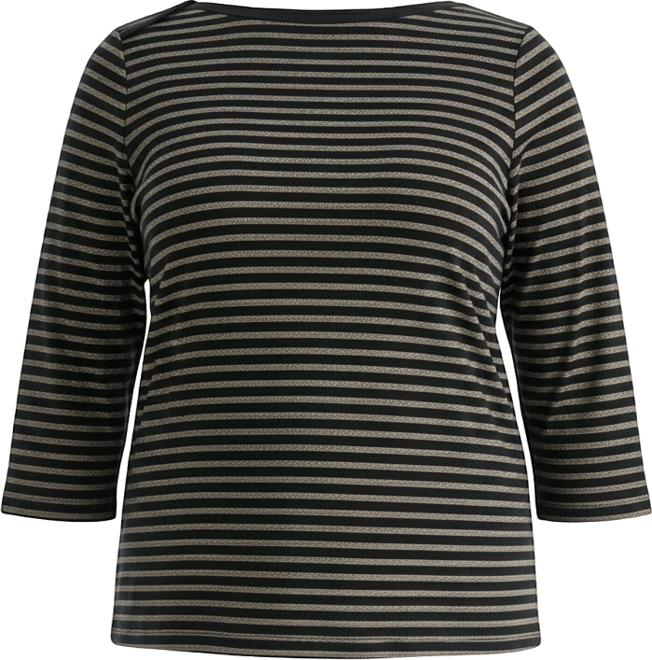 Plus Size Printed 3/4-Sleeve Top, Macy's Exclusive