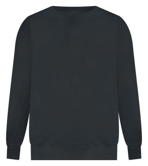 Hanes ecosmart, Size L/G/G, Black sweatshirt LS, Bear design on the front