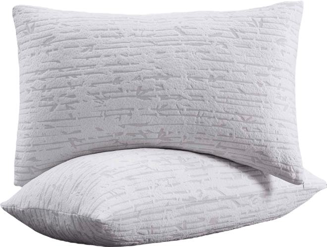Adjustable Support Shredded Memory Foam 2-Pack Pillow, King