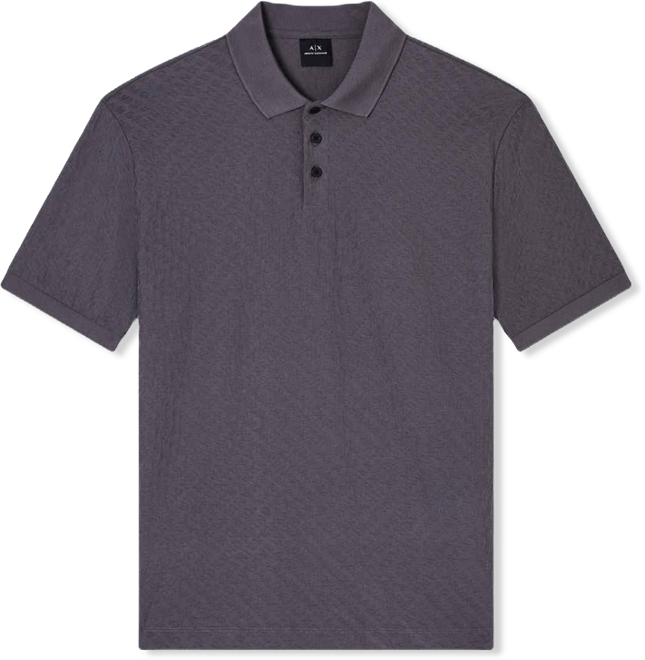 Men's Mercerized Cotton Jacquard Logo Polo Shirt