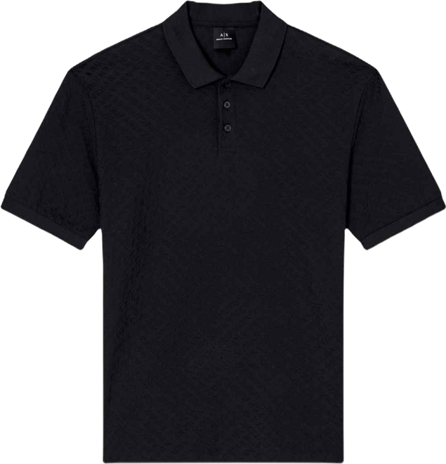 Men's Mercerized Cotton Jacquard Logo Polo Shirt