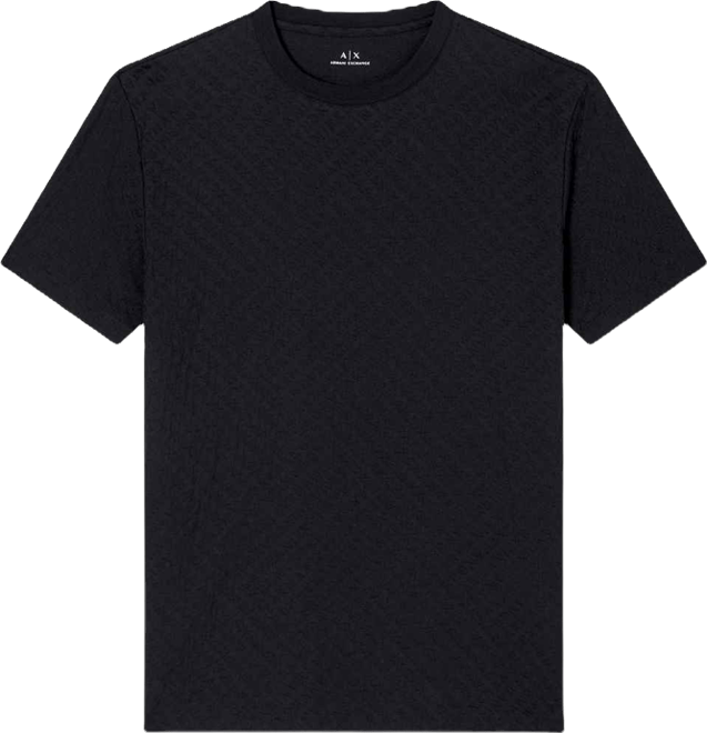 Men's Mercerized Jacquard Allover Logo T-Shirt