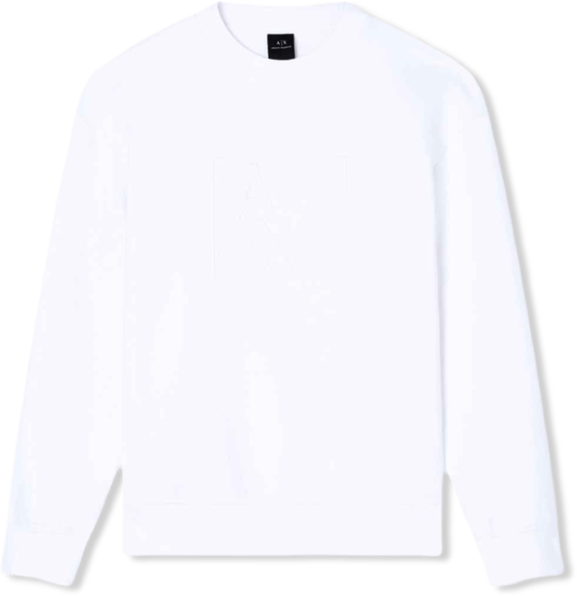 Men's Tonal Grid Box Crewneck Hoodie