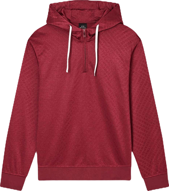 Men's Jacquard Allover Logo Hoodie
