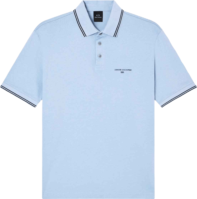 Men's Jersey With Collar Tipping Polo Shirt