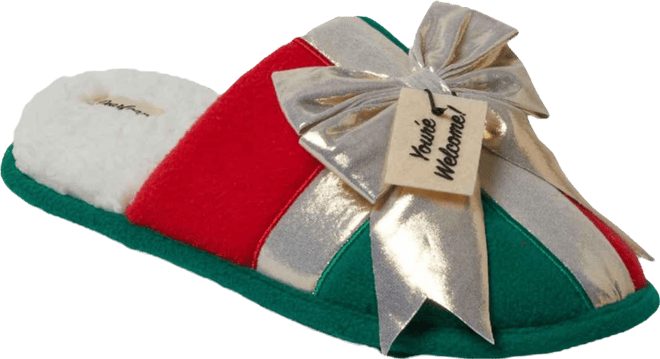 Men's Unisex Novelty Holiday Christmas Scuff Slipper