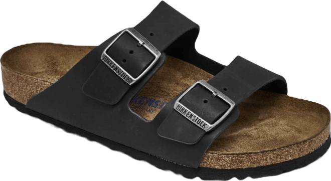 Men's Arizona Essentials Oiled Leather Two-Strap Sandals from Finish Line