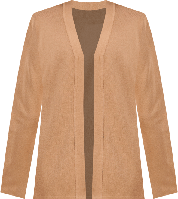 Ak Anne Klein Petite Newport Open-Front Cardigan