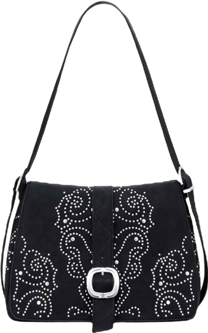 Women's Small crossbody faux leather studded bag