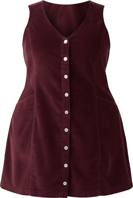 Plus Size Vianna Cotton Corduroy Dress